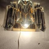 "Kinkeldey" crystal wall light. Germany, 1970s.