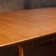 Extendable dining room table model t2 mid-century teak by Tom Robertson for McIntosh 1960s
