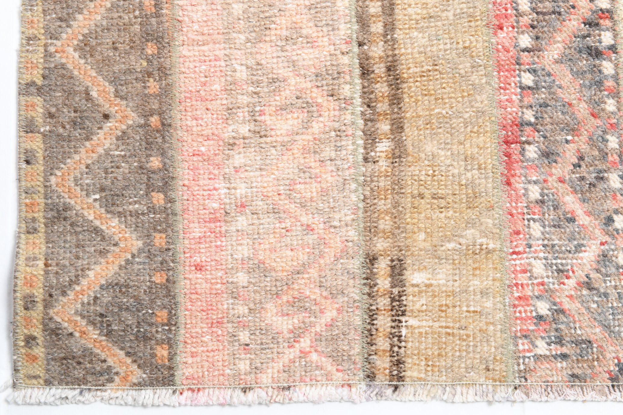 Farmhouse vintage patchwork runner rug