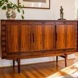 Rosewood highboard, Denmark, 1960s