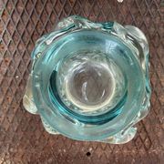 Large Daum Nancy vase Lorraine cross blue Sorcy model 1930