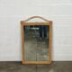 Rattan mirror and leather 100x60