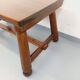 Brutalist rectangular dining table by Georges Robert in pine wood.