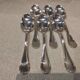 6 silver-plated soup spoons, Christofle Albi silversmith, 20.6cm