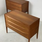 2x Kai Kristiansen teak chest of drawers for Aksel Kjersgaard