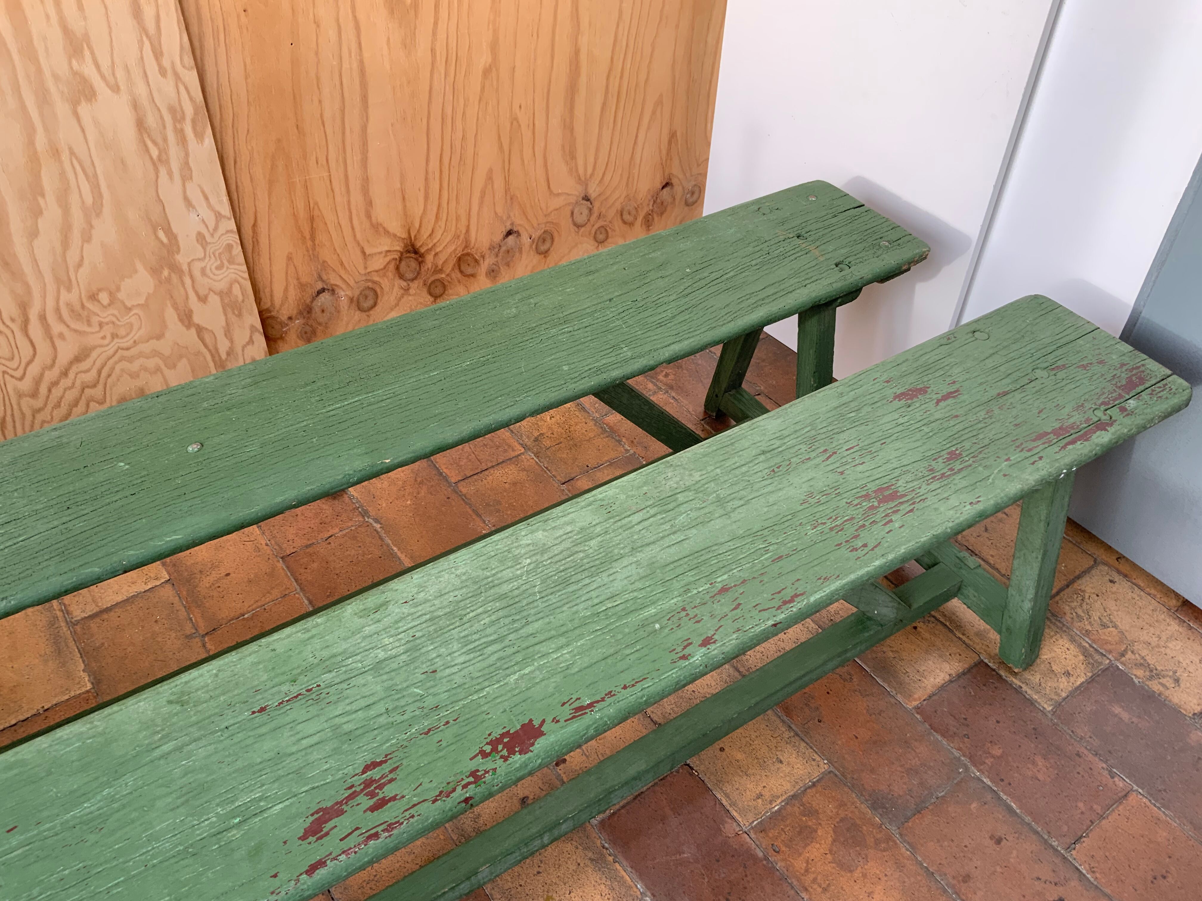 Pair of vintage benches
