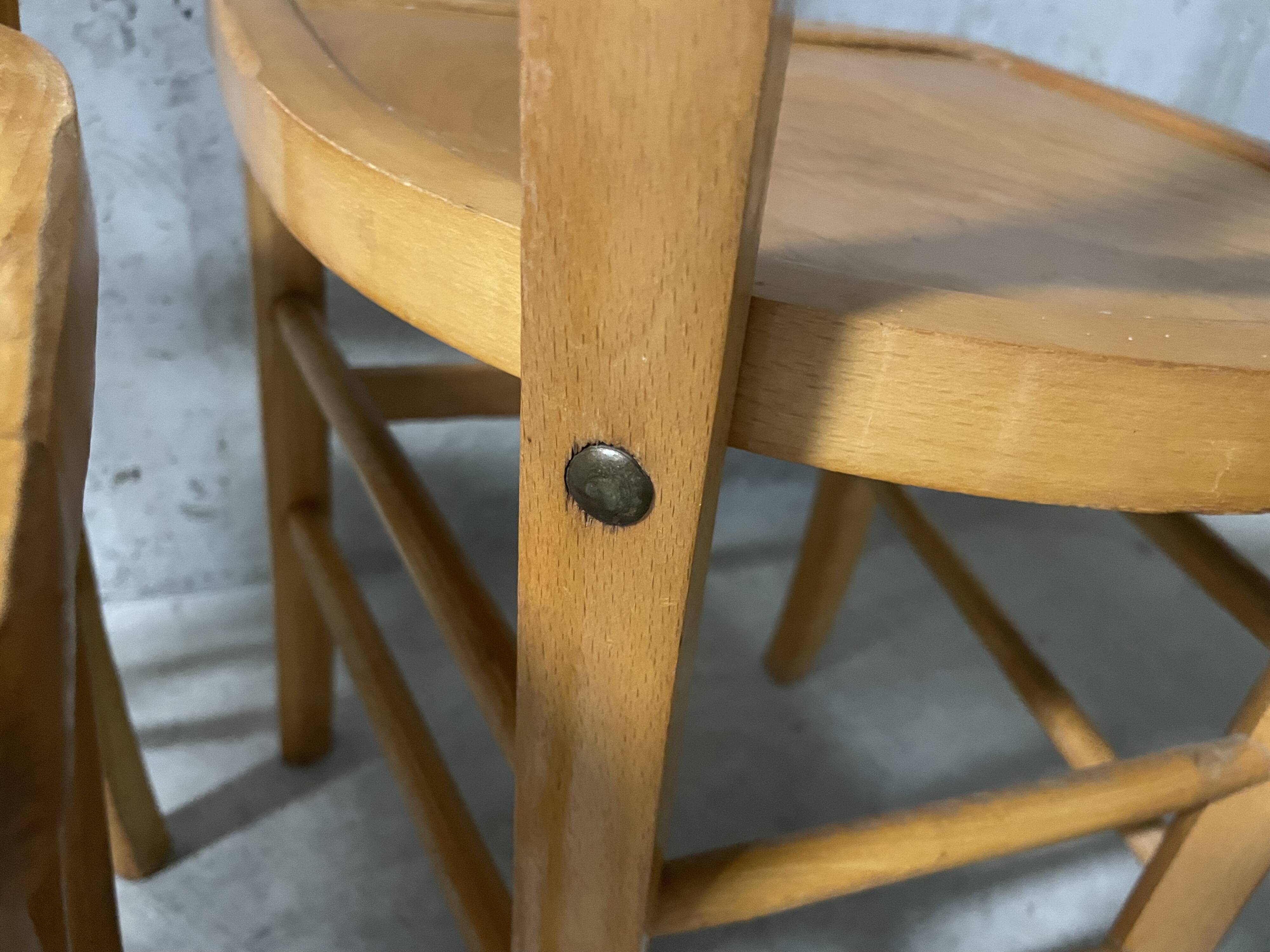Pair of 1960s bistro chairs