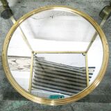 Art Deco round mirror tray