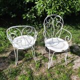 Wrought iron garden furniture