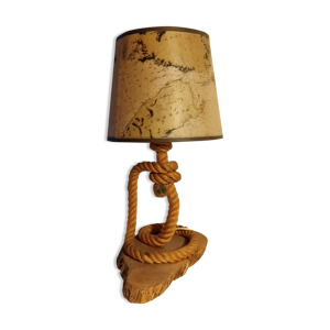 Lampe avec son abat-jours motif