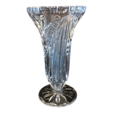 Pop-up Christmas 2022 Chiseled crystal vase mid-XX.