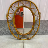 Rattan mirror