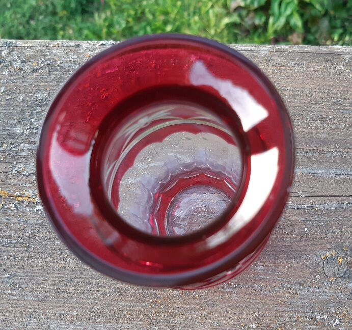 Bohemian crystal vase