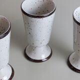 6 mazagrans in speckled sandstone