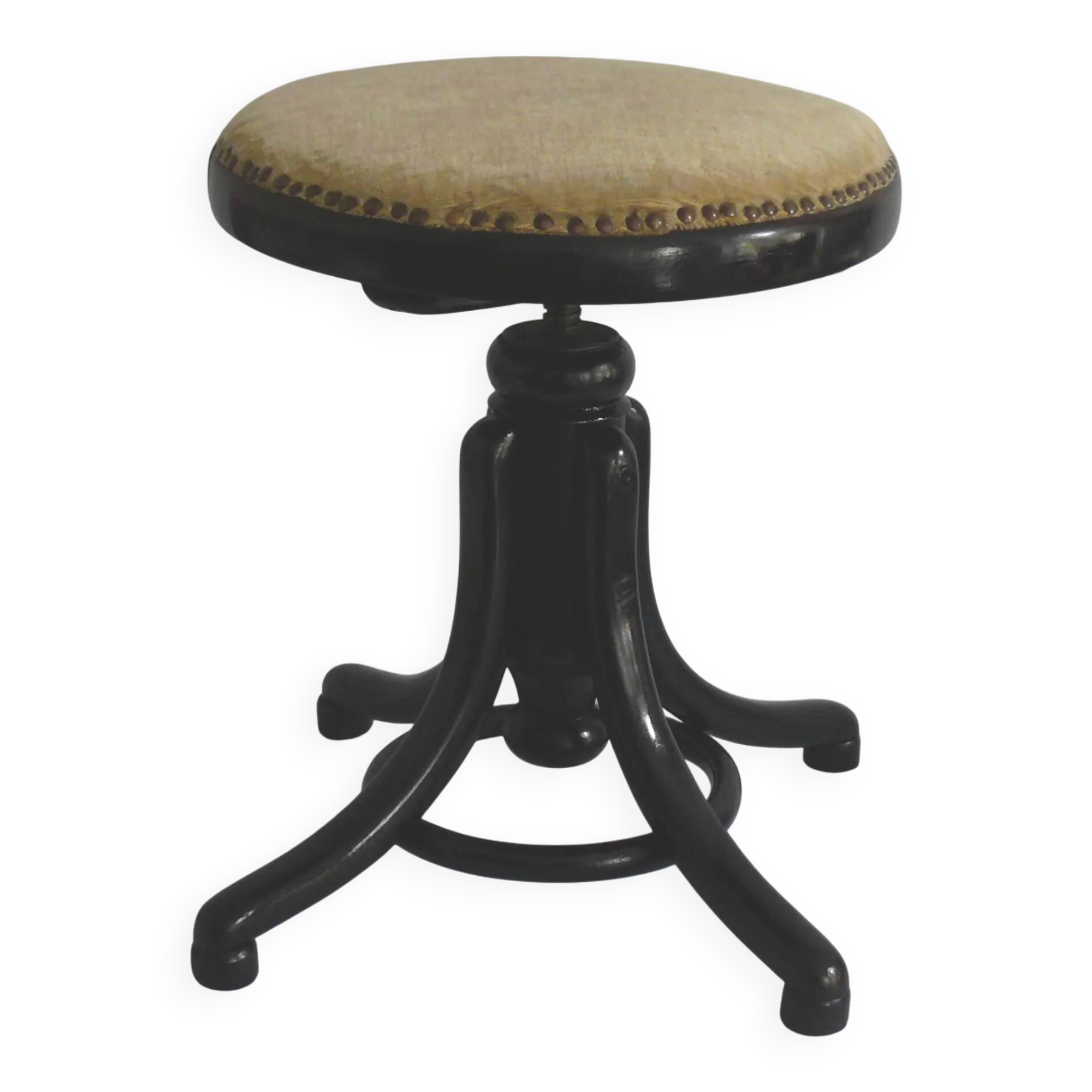 Gebr. Thonet, tabouret de piano en bois courbé n° 1, fin du 19e siècle