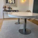 Ligne Roset white lacquered table
