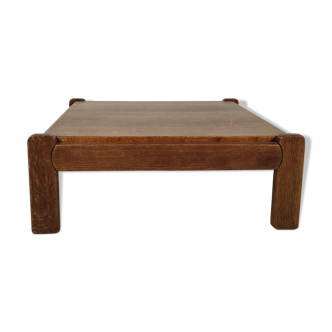 Vintage 1960s oak coffee table