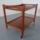 Teak tea cart by Hans J. Wegner for Andreas Tuck, Denmark, 1950s.