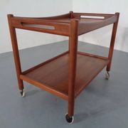 Teak Tea Cart by Hans J. Wegner for Andreas Tuck, Denmark, 1950s