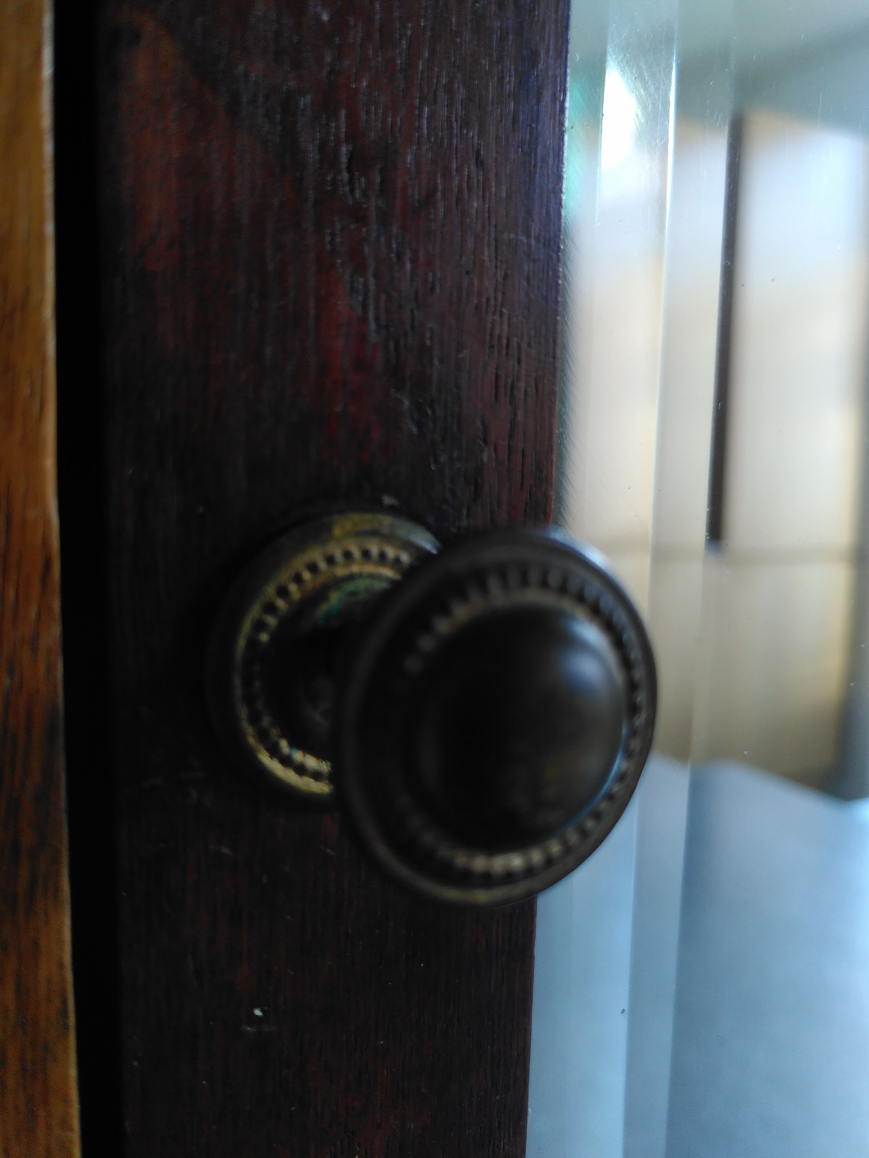 Medicine cabinet with beveled mirror