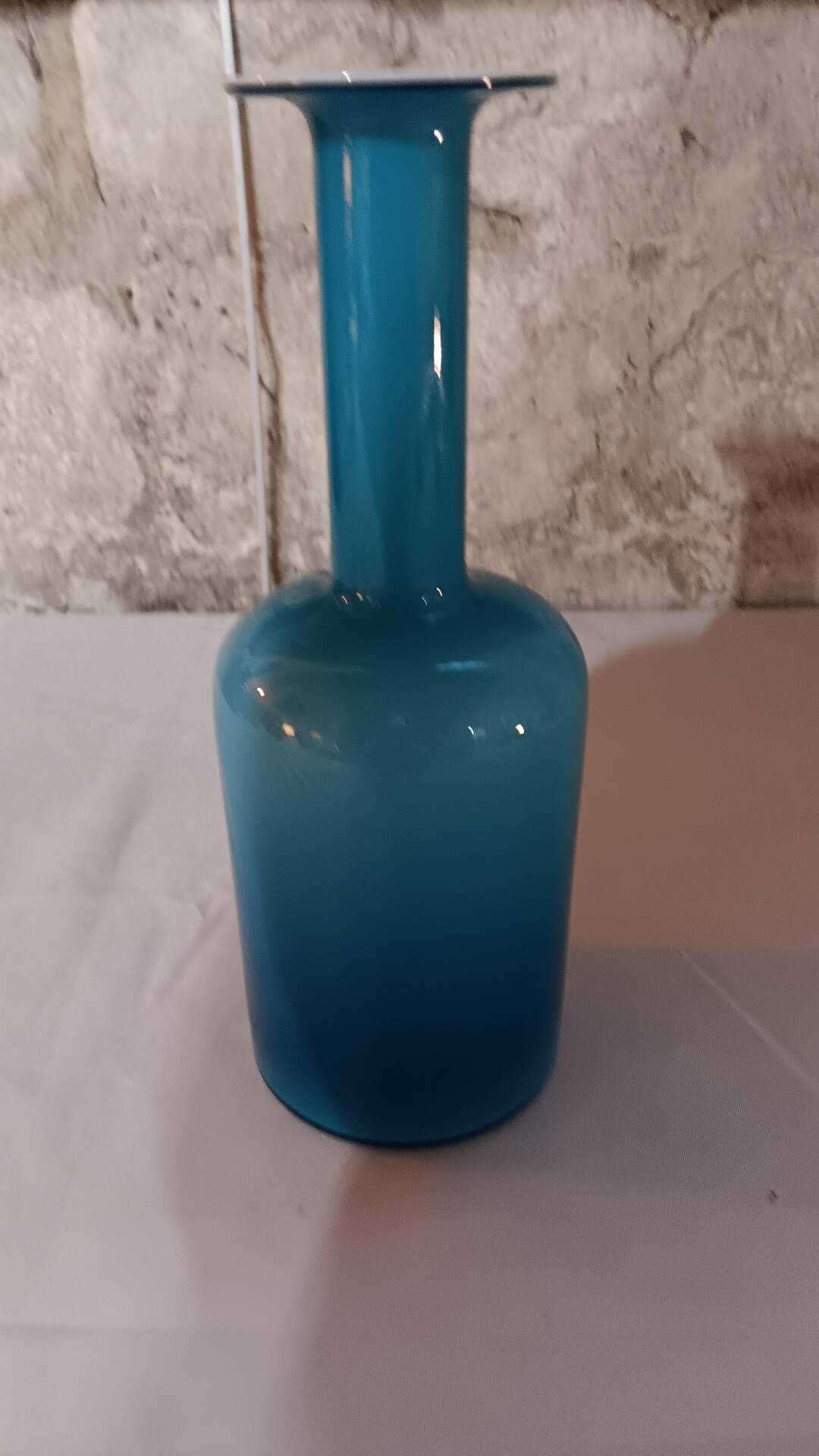 Vase Gul par Otto Brauer pour Holmegaard