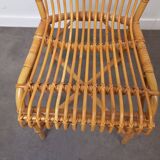 Desk and its rattan chair