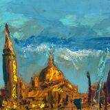Venice, knife technique on panel