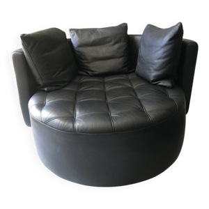 Grand fauteuil pivotant - cuir