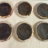 6 plates signed Gerard Hoffmann Vallauris