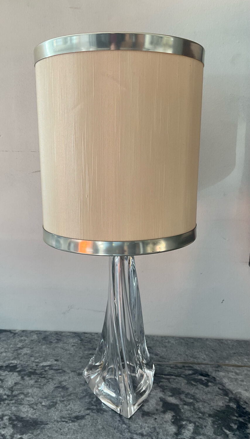 Daum crystal lamp from the 1950s