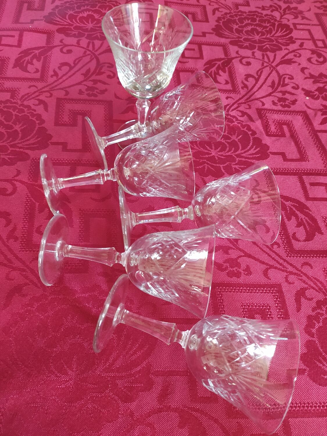 Aperitif glasses from the Bayel crystal factory