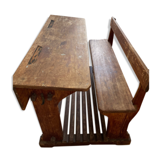 Double desk of schoolchildren