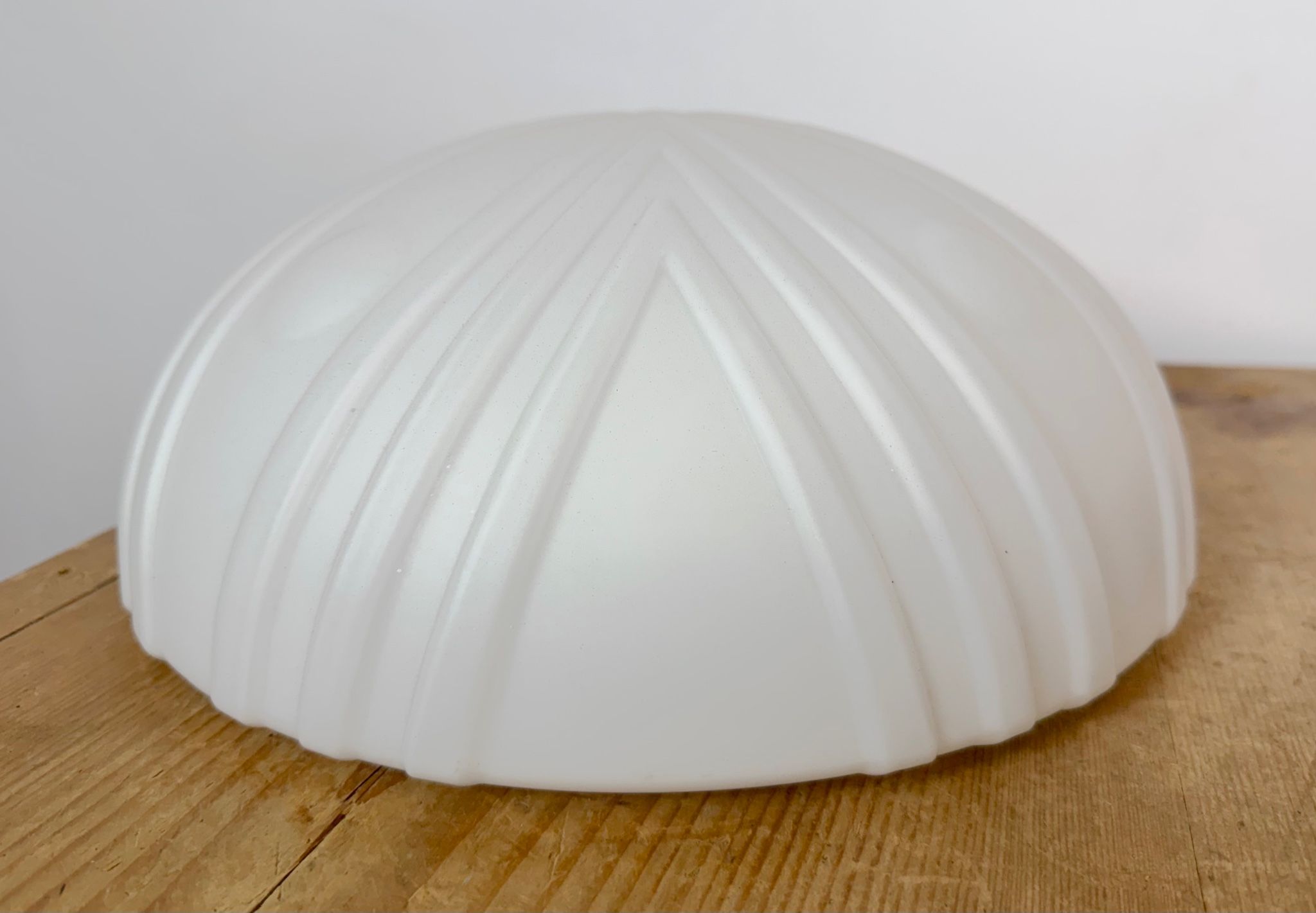 Vintage Wall Or Ceiling Light with Milk Glass, 1970s