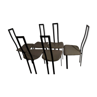 Lot de 6 chaises - fabricant italien "Cattelan"