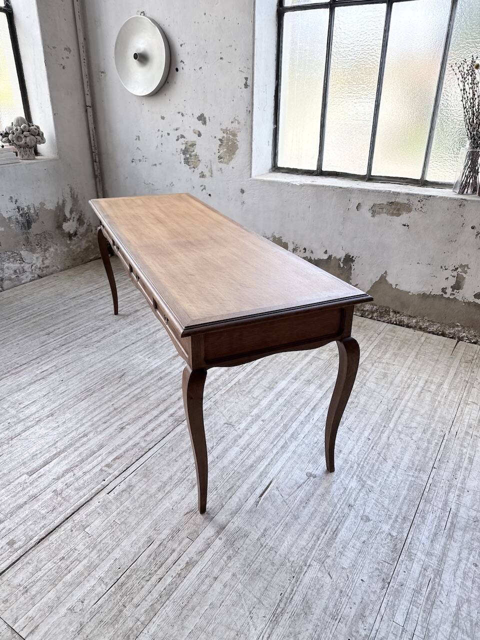 Console bureau en chêne 1960
