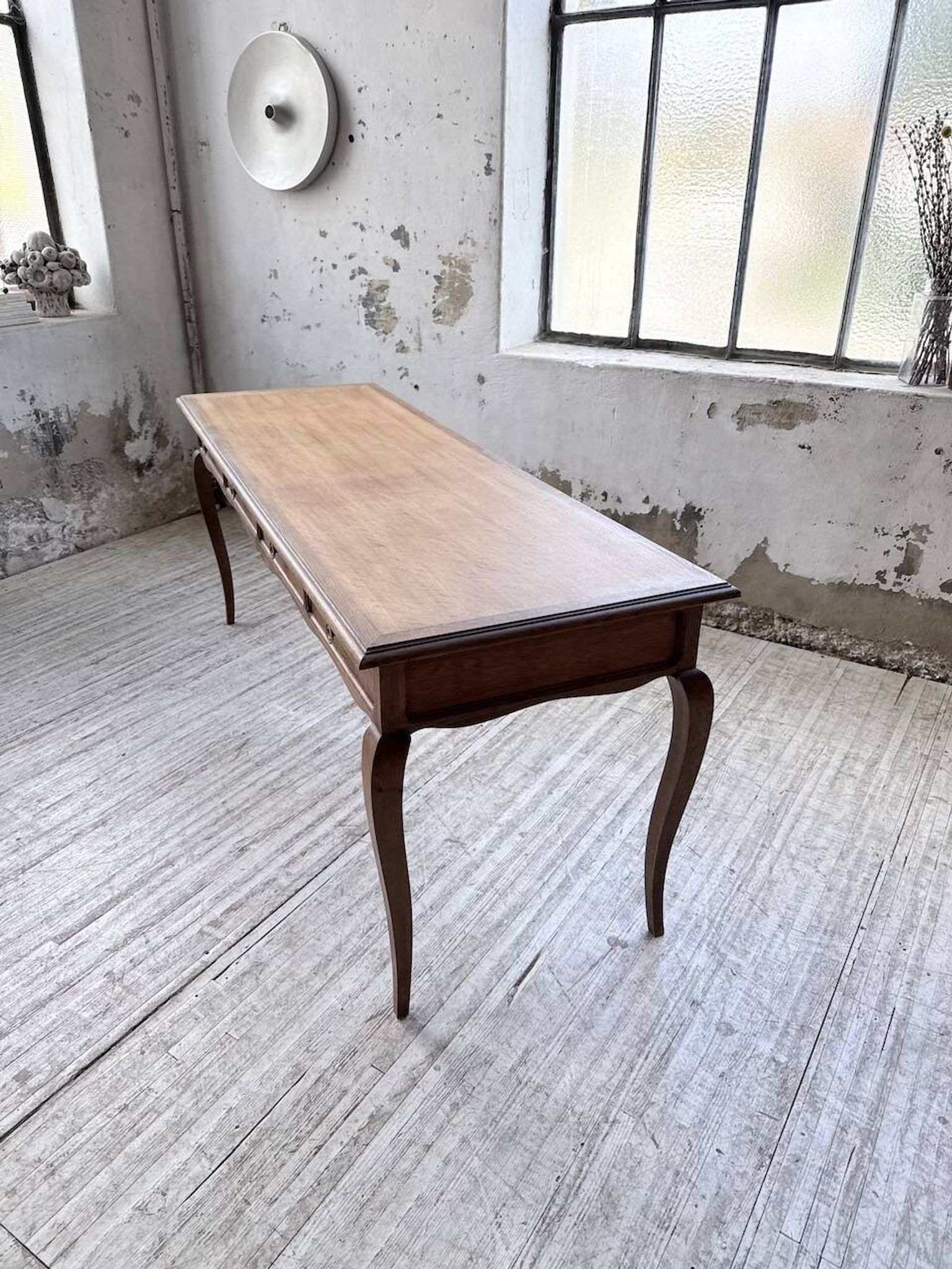 Oak console table from the 1960s.