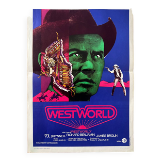 Original cinema poster "Westworld" Mondwest, Yul Brynner 36x55cm 1973