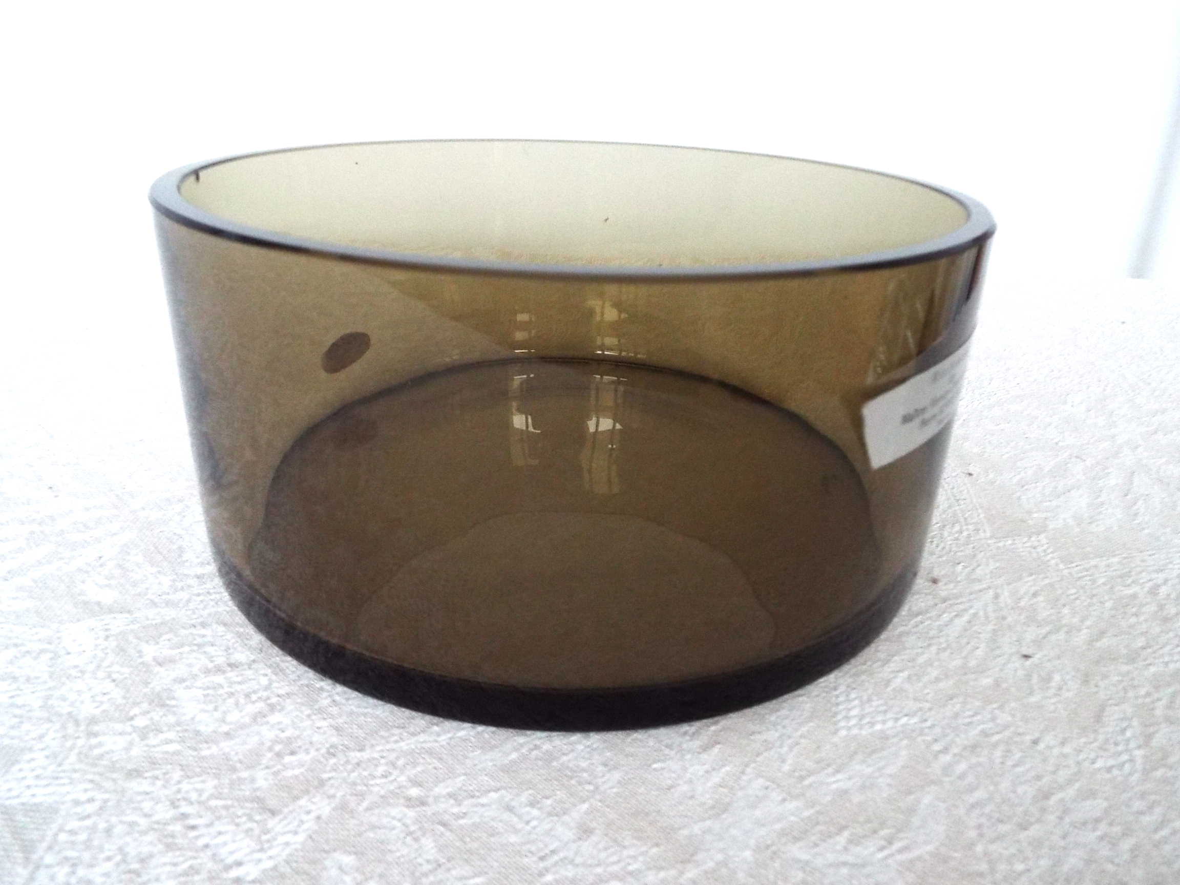 Pierre Schneider smoked glass dish