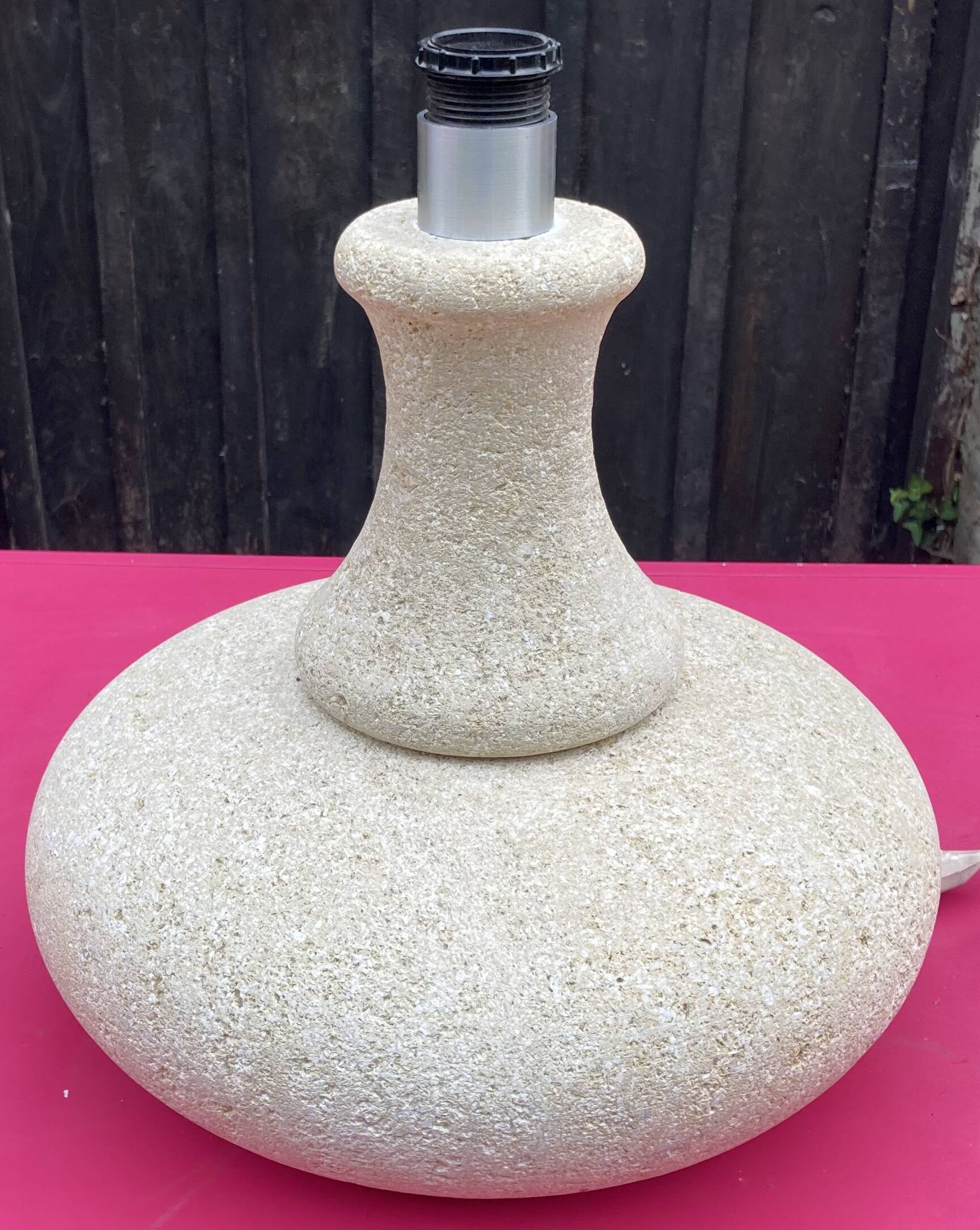 Stone lamp, dlg by albert tormos, arsène galisson, size xxl, approximately 20 kg
