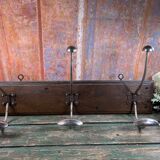 Wall coat rack with 3 hooks