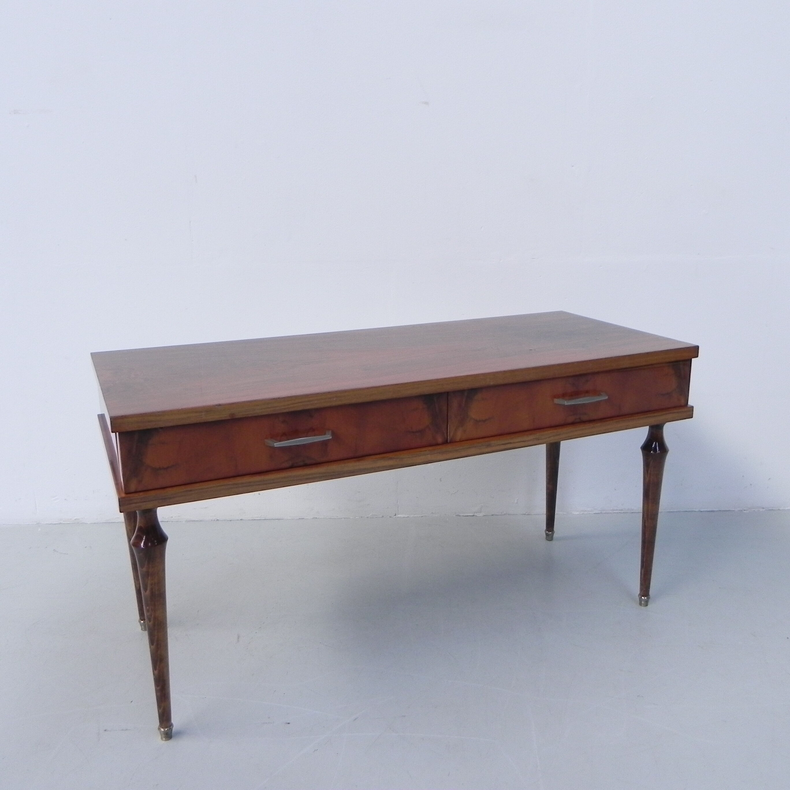 Bureau bas vintage avec 2 tiroirs NF ameublement