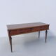Bureau bas vintage avec 2 tiroirs NF ameublement