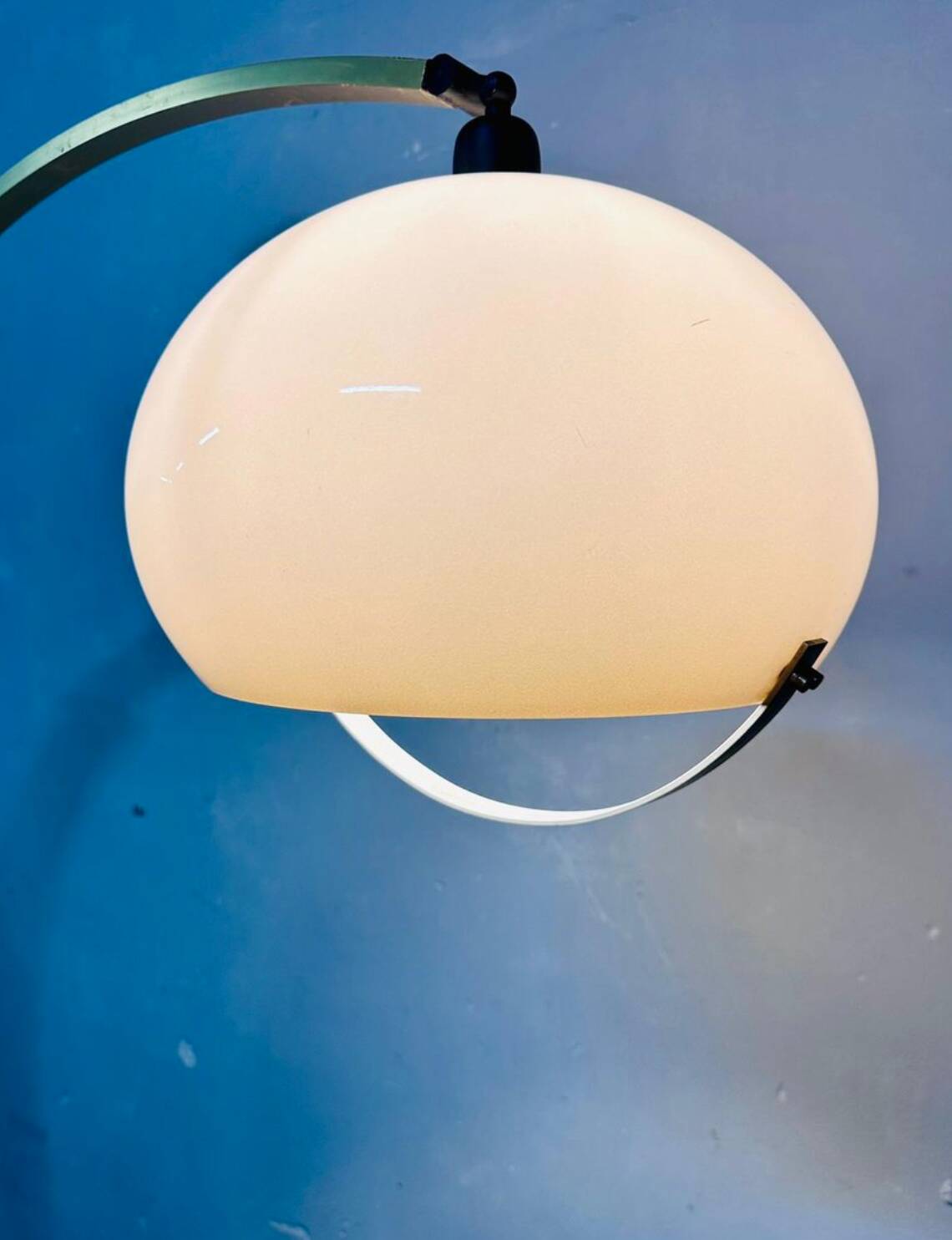 Lampada da terra vintage ad arco, anni '70