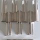 Eight Boulenger knife holders in art deco silver metal