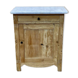 English jam cup in fir with marble top from the early 20th century