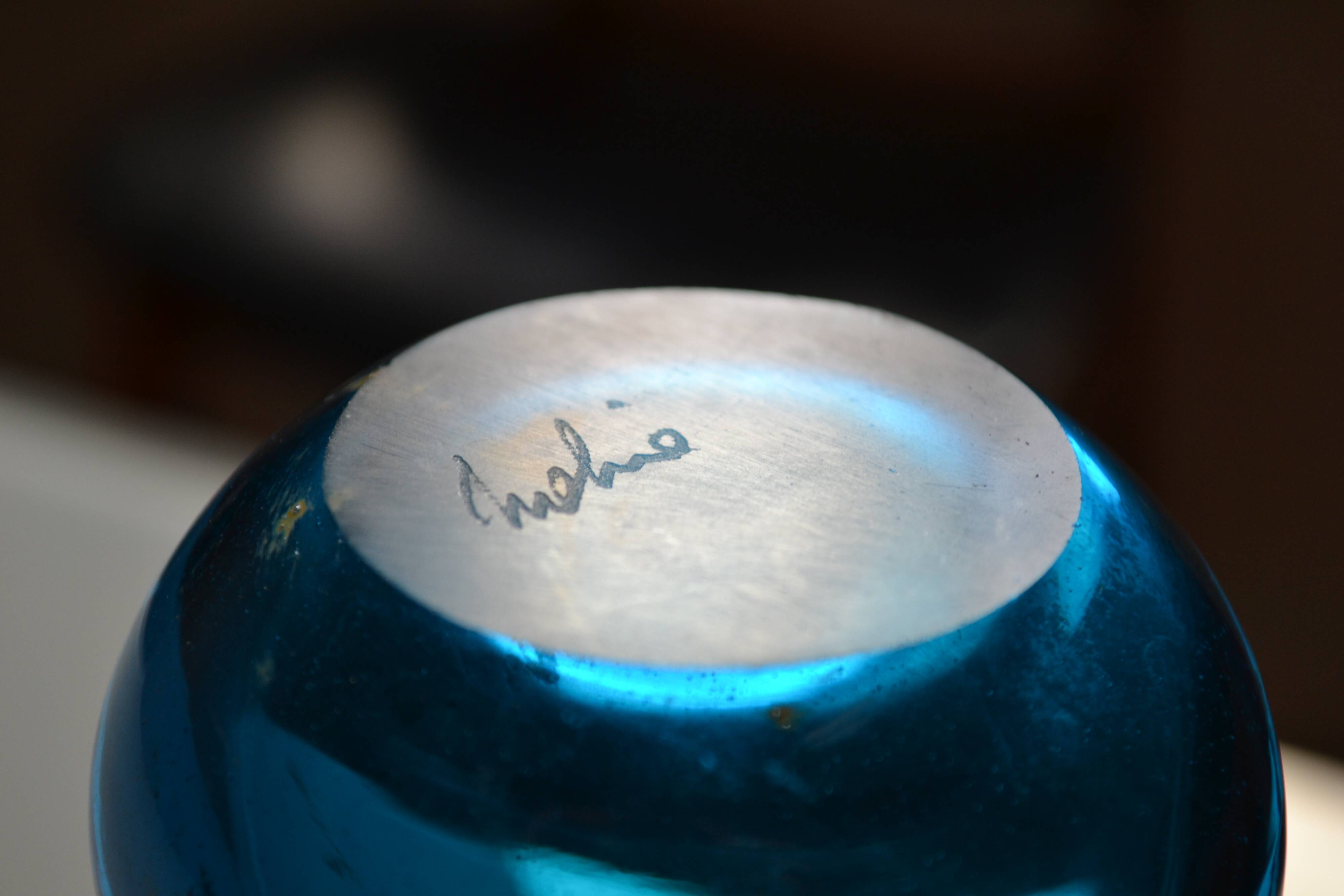 Vase by Michael Harris for Mdina studio in Malta 60s 70s