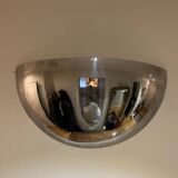 pair of chrome wall lights