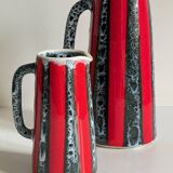 2 pichets, vases vintage en céramique d’art Luc Vallauris