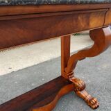 Cherry wood console from the 1830s