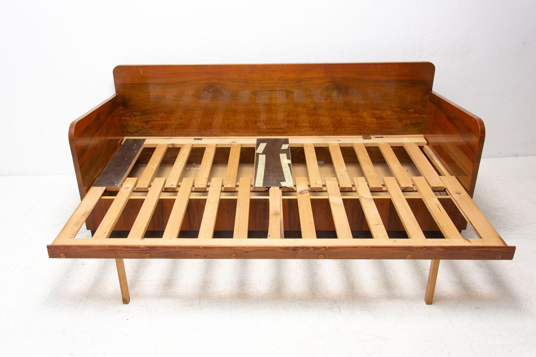 mid century folding sofabed by jindřich halabala for up závody, 1950´s